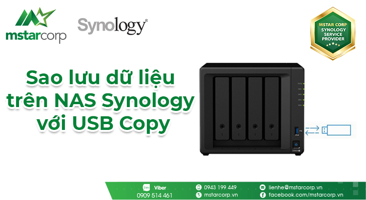 Sao lưu dữ liệu trên NAS Synology với USB Copy