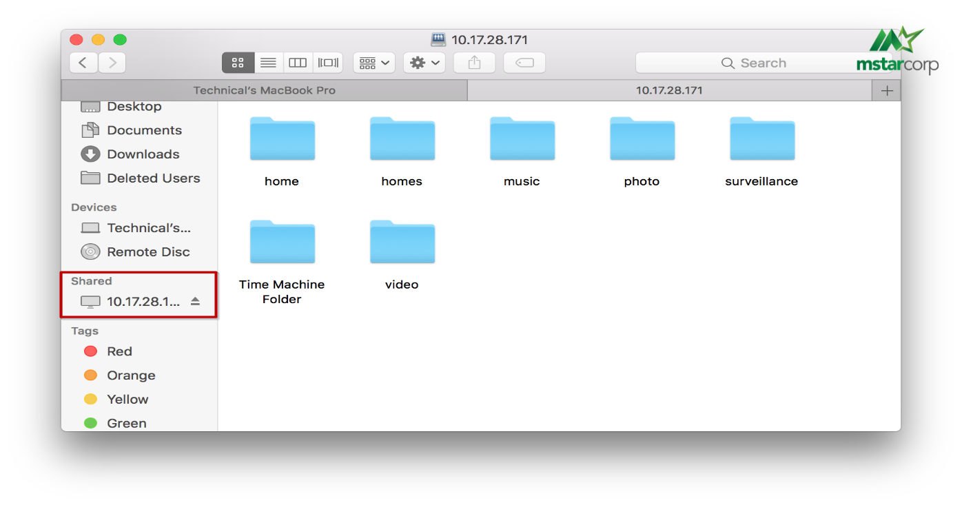 Ngay lúc này, bạn có thể thấy các shared folders trên Synology NAS