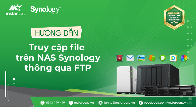 Làm thế nào để truy xuất file trên thiết bị NAS Synology thông qua FTP