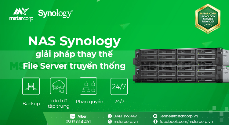 NAS Synology - giải pháp thay thế file server truyền thống