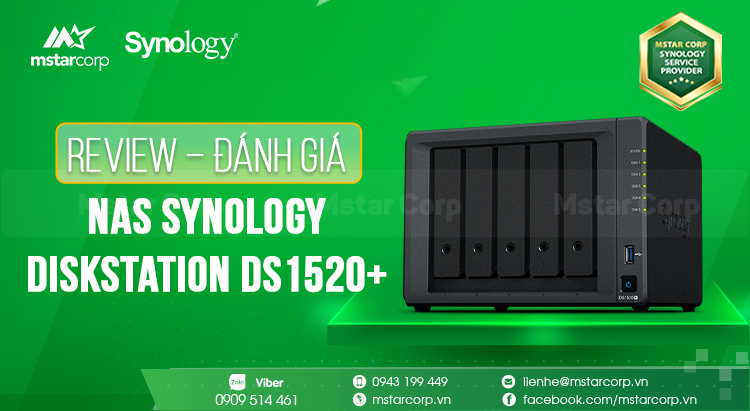 Review - Đánh giá NAS Synology DiskStation DS1520+