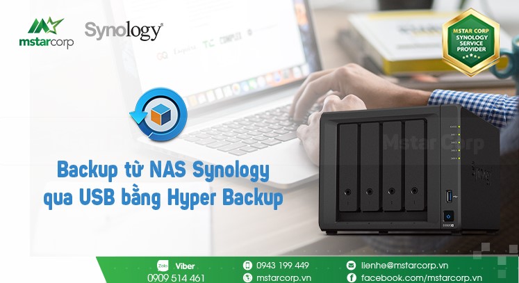 Cách backup từ NAS Synology qua USB bằng Hyper Backup