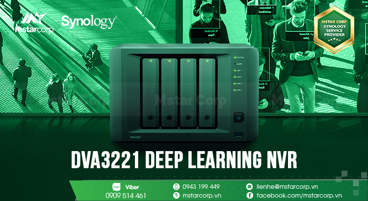 Chuyên dành cho hệ thống giám sát thông minh - DVA3221 Deep Learning NVR