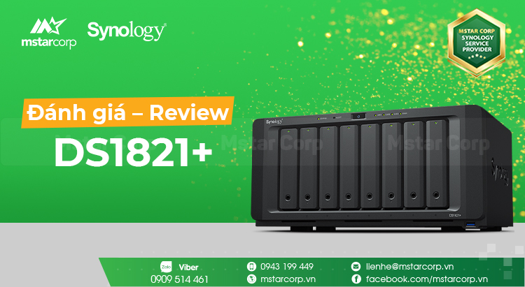 Đánh giá - Review DS1821+ | Model vừa mới được ra mắt của Synology
