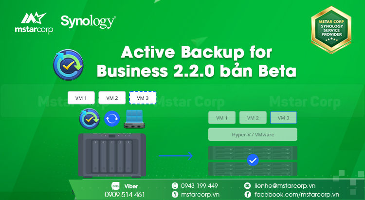 Active Backup for Business 2.2.0 bản Beta