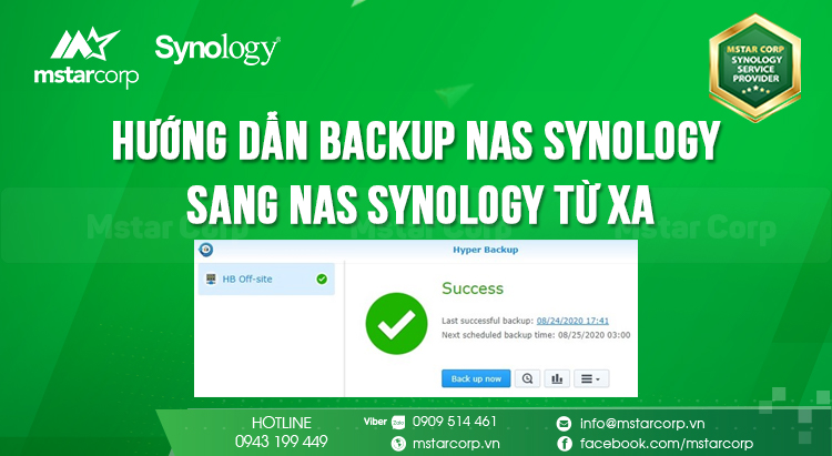 Hướng dẫn Backup NAS Synology sang NAS Synology từ xa