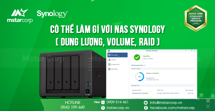 co the lam gi voi NAS Synology (dung luong, volume,raid)