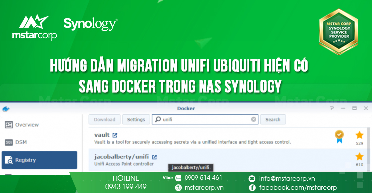 Hướng dẫn Migration UniFi Ubiquiti hiện có sang Docker trong NAS Synology