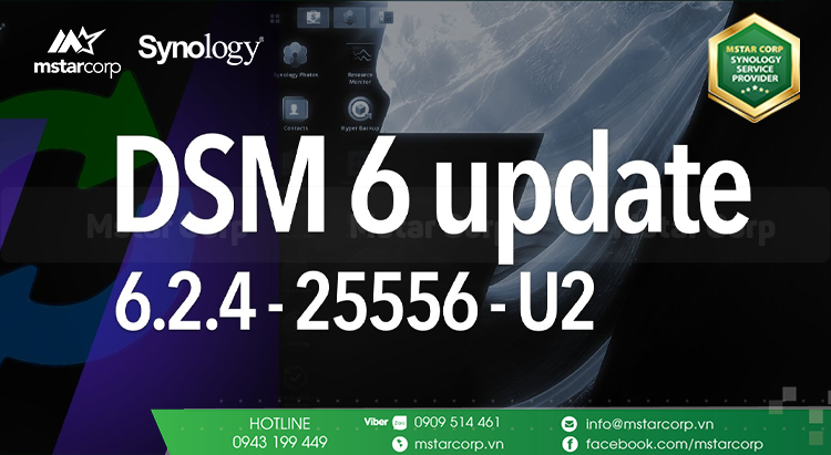 Tổng quan về DSM 6.2.4-25556-U2 trên NAS Synology