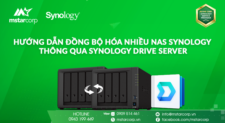 Hướng dẫn đồng bộ hóa dữ liệu giữa nhiều NAS Synology thông qua Synology Drive Server