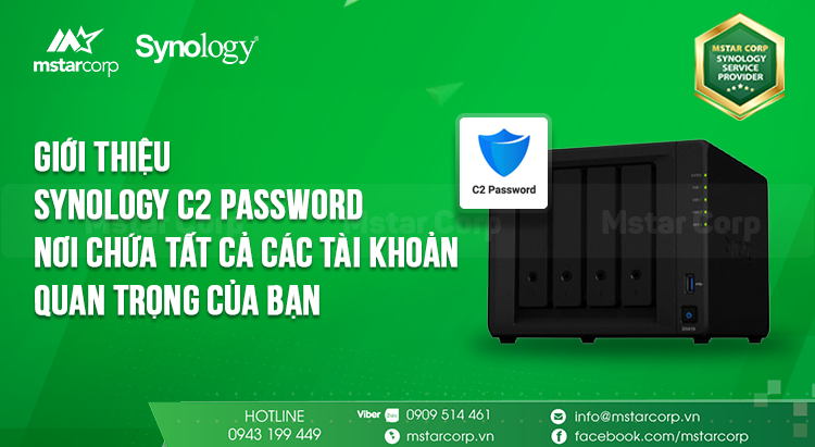 Giới thiệu Synology C2 Password - Nơi chứa tất cả các tài khoản quan trọng của bạn