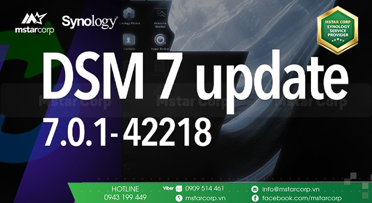 Synology cập nhật mới nhất DSM 7.0.1-42218
