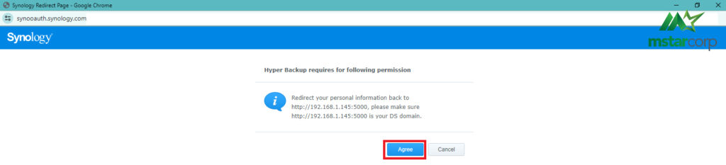 Hướng dẫn backup dữ liệu từ NAS Synology lên Google Drive bằng Hyper Backup bước 5