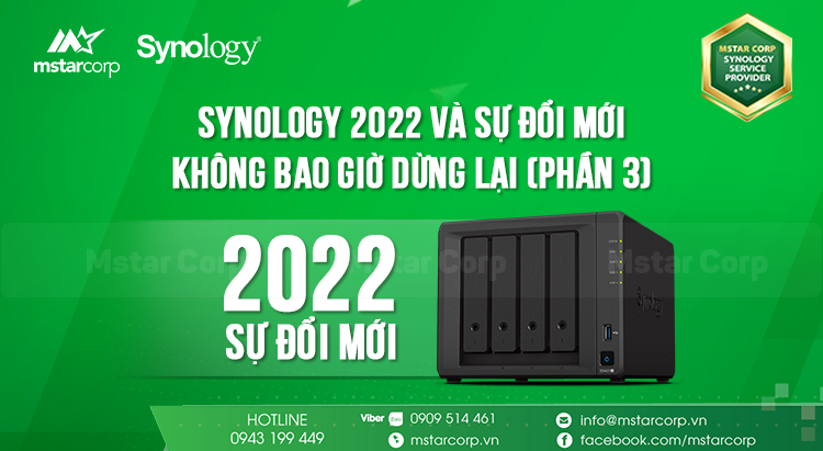 Synology 2022 và sự đổi mới không bao giờ dừng lại