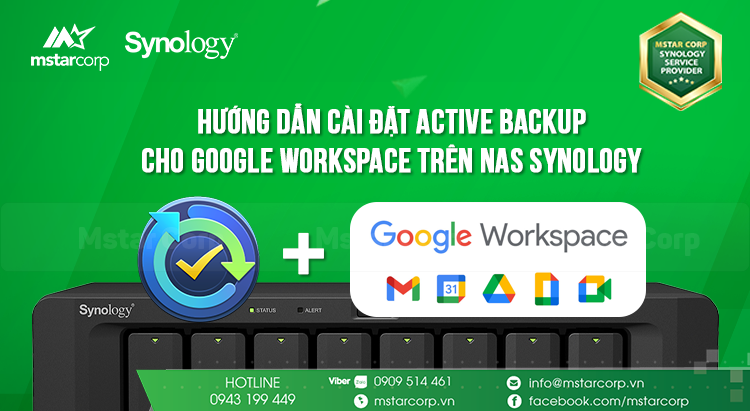 Hướng dẫn cài đặt Active Backup for Google Workspace trên NAS Synology