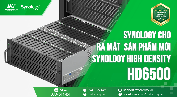 Synology cho ra mắt sản phẩm mới Synology High Density HD6500