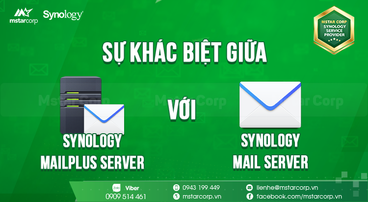 Sự khác biệt giữa Synology MailPlus Server và Synology Mail Server