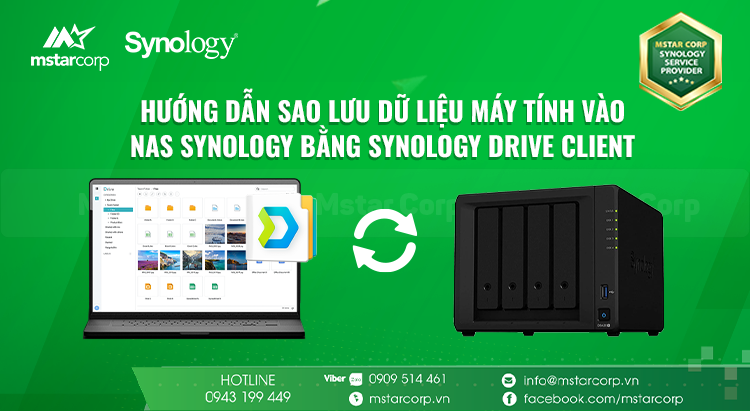 Hướng dẫn sao lưu dữ liệu máy tính vào NAS Synology bằng Synology Drive Client