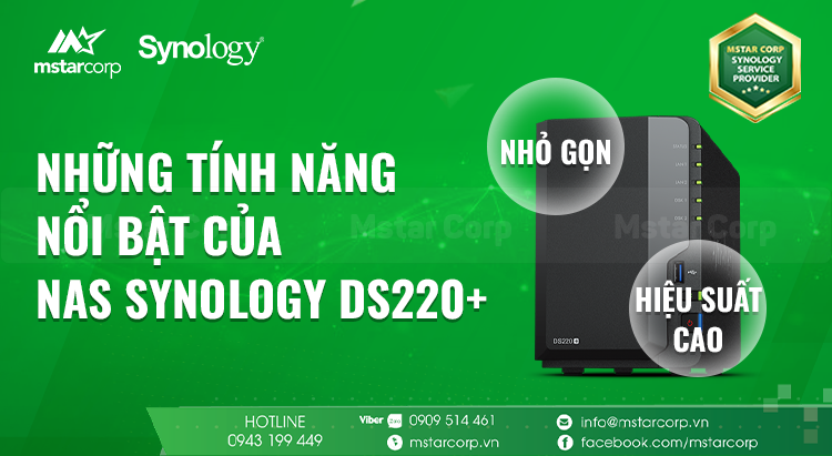 Những tính năng nổi bật của NAS Synology DS220+
