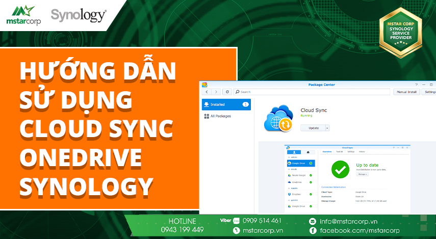 HƯỚNG DẪN SỬ DỤNG CLOUD SYNC ONEDRIVE SYNOLOGY