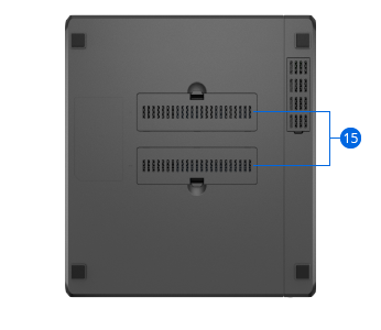 Thiết kế mặt bên của DiskStation DS923+