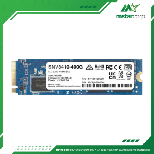Ổ cứng SSD Synology 400GB M.2 2280 NVMe SNV3410-400G