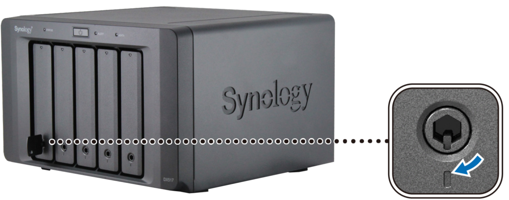 Hướng dẫn cách cài đặt thiết bị mở rộng Synology DX517 bước 6