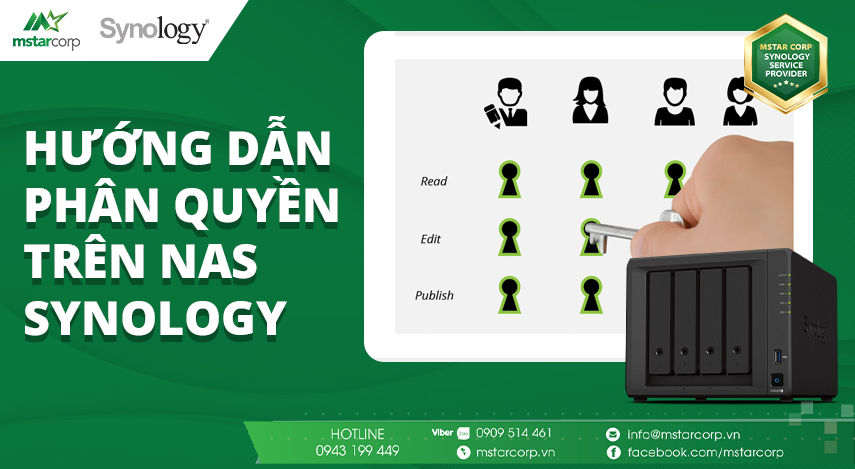 Phân quyền truy cập cho từng đối tượng với NAS Synology