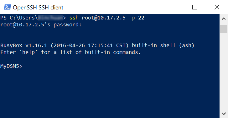 Cách đăng nhập vào DSM/SRM với quyền root qua SSH