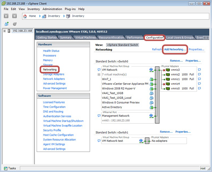 Cách sử dụng iSCSI Targets trên VMware ESXi Server