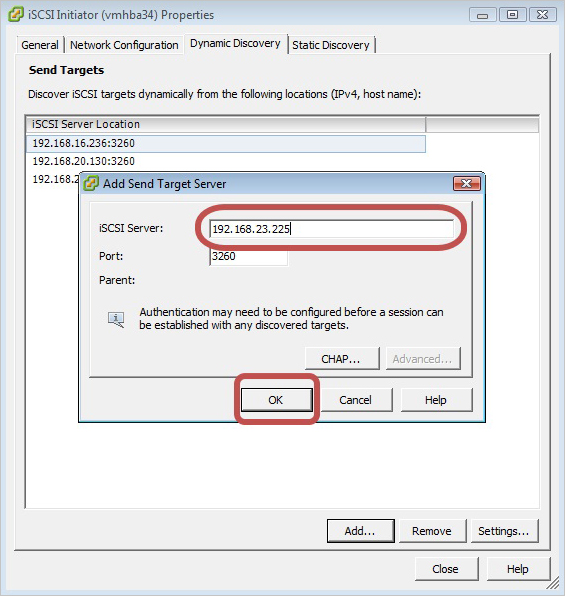 Cách sử dụng iSCSI Targets trên VMware ESXi Server