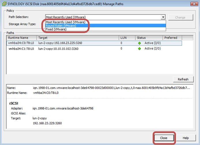 Cách sử dụng iSCSI Targets trên VMware ESXi Server