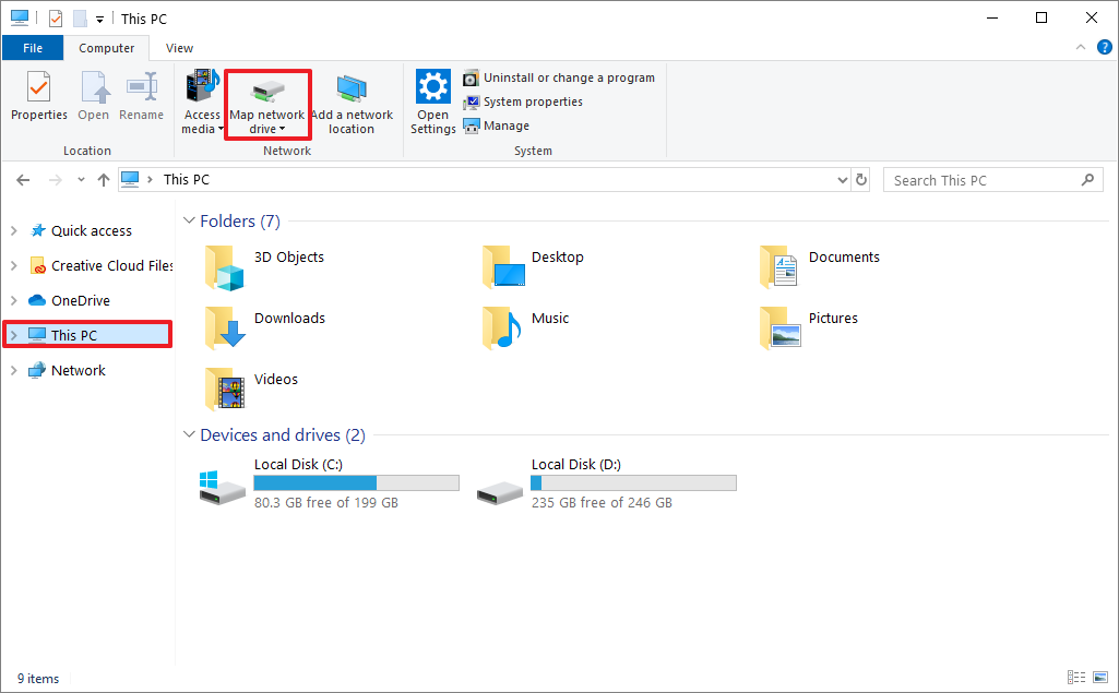 Map ổ đĩa với File Explorer để lưu tệp từ Windows vào NAS Synology trong mạng nội bộ